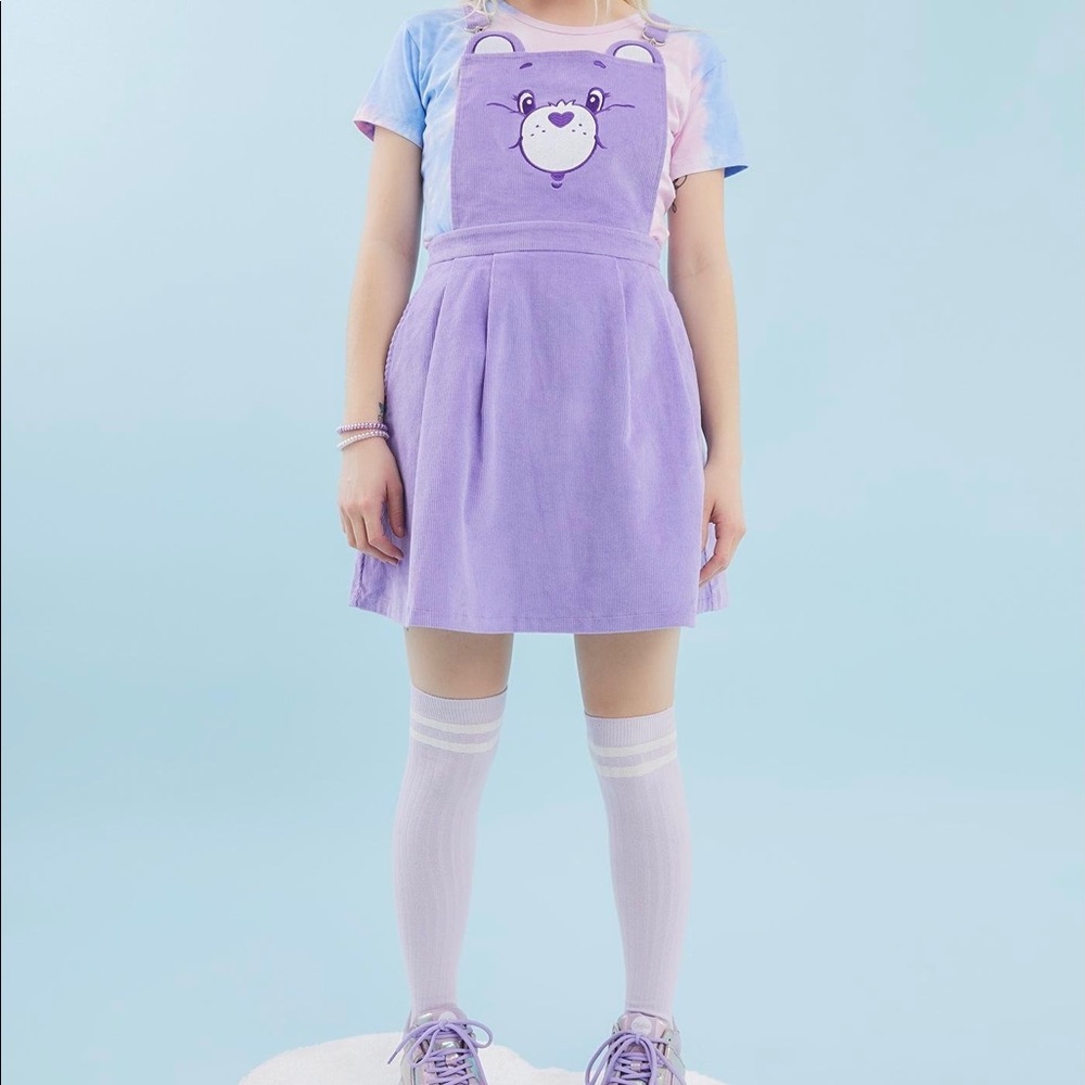 dolls kill x care bears pinafore dress